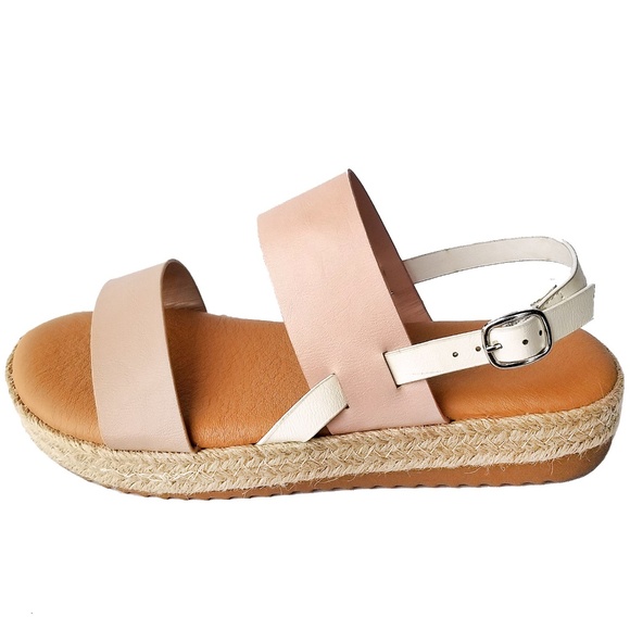 New Blush Dual Band Low Platform Espadrille Sandal - Picture 2 of 2